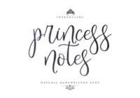 Princess Notes Font - Featured Image