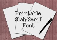 Printable Font - Featured Image