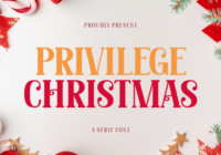 Privilege Christmas Font - Featured Image