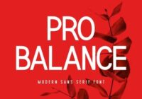 Pro Balance Font - Featured Image