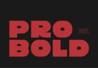 Pro Bold Font - Featured Image