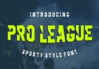 Pro League Font - Featured Image