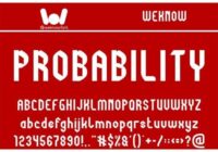 Probability Font - Featured Image