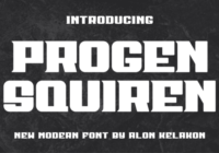Progen Squiren Font - Featured Image