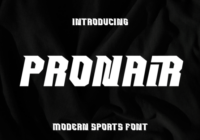 Pronair Font - Featured Image