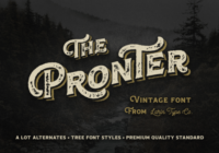 Pronter Font - Featured Image