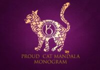 Proud Cat Mandala Monogram Font - Featured Image