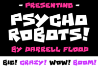 Psycho Robots Font - Featured Image
