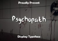 Psychopath Font - Featured Image