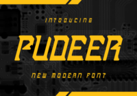 Pudeer Font Font - Featured Image