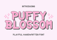 Puffy Blossom Font - Featured Image