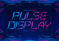 Pulse Display Font - Featured Image