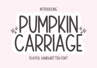 Pumpkin Carriage Font - Featured Image