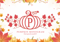 Pumpkin Monogram Font - Featured Image