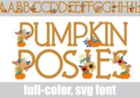 Pumpkin Posies Font - Featured Image