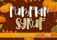 Pumpkin Syrup Font - Featured Image