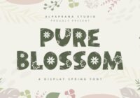 Pure Blossom Font - Featured Image