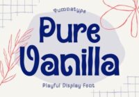 Pure Vanilla Font - Featured Image