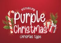 Purple Christmas Font - Featured Image
