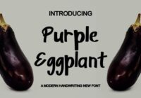 Purple Eggplant Font - Featured Image