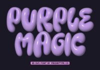 Purple Magic Font - Featured Image