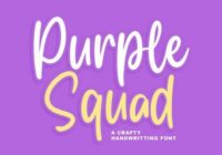 Purple Squad Font - Featured Image