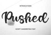 Pushed Font - Featured Image