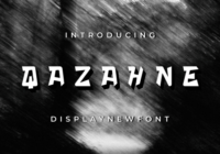 Qazahne Font - Featured Image