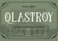 Qlastroy Modern Font - Featured Image