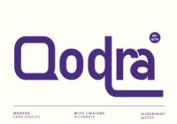 Qodra Sans Serif Font - Featured Image