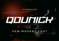 Qounick Font - Featured Image