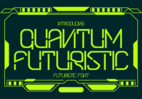 Quantum Futuristic Font - Featured Image