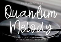 Quantum Melody Font - Featured Image