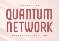 Quantum Network Font - Featured Image