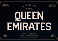 Queen Emirates Font - Featured Image