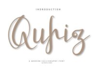 Qufiz Script Font - Featured Image