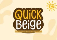 Quick Beige Font - Featured Image