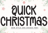 Quick Christmas Font - Featured Image