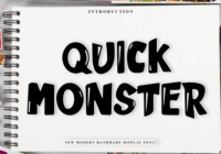 Quick Monster Font - Featured Image