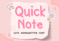 Quick Note Font - Featured Image