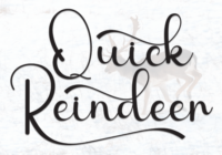 Quick Reindeer Font - Featured Image