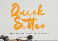 Quick Sitter Font - Featured Image
