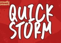 Quick Storm Font - Featured Image