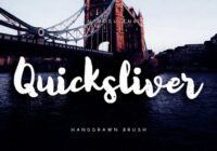 Quicksliver Font - Featured Image