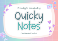 Quicky Notes Font - Featured Image
