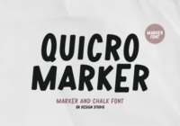 Quicro Marker Font - Featured Image