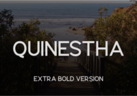 Quinestha Extra Bold Font - Featured Image