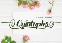Quintuples Font - Featured Image