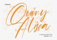 Quiny Alissa Font - Featured Image