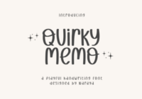 Quirky Memo Font - Featured Image